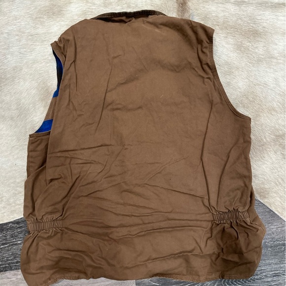 Cody James Vest Mens Medium Western Heavy  Zip Flannel Lined Cowboy Sleeveless - Picture 3 of 7